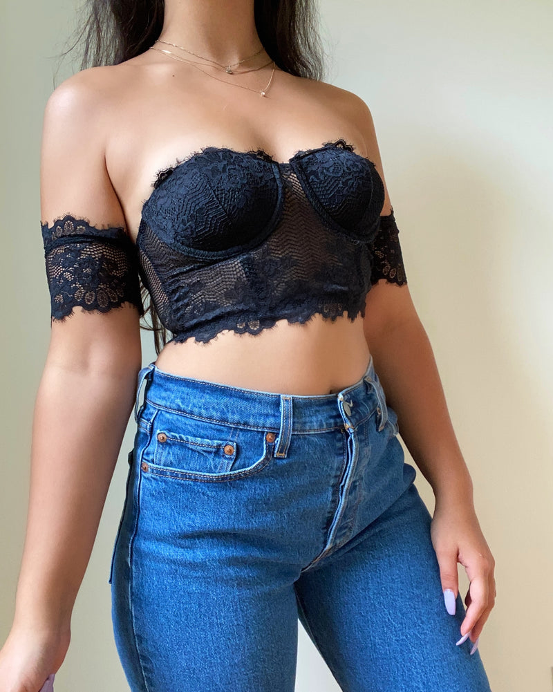 Gabriella lace bustier top