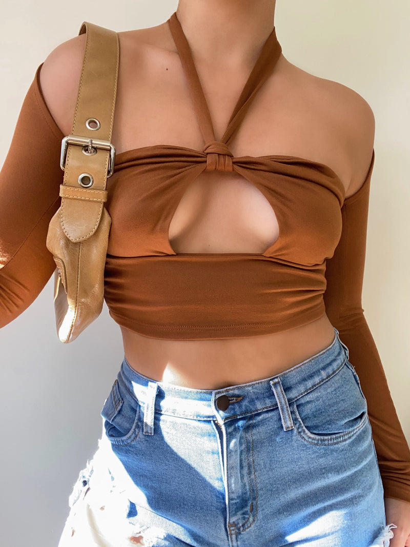 Irana top (cognac)