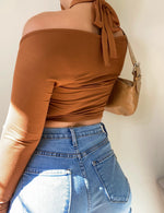 Irana top (cognac)