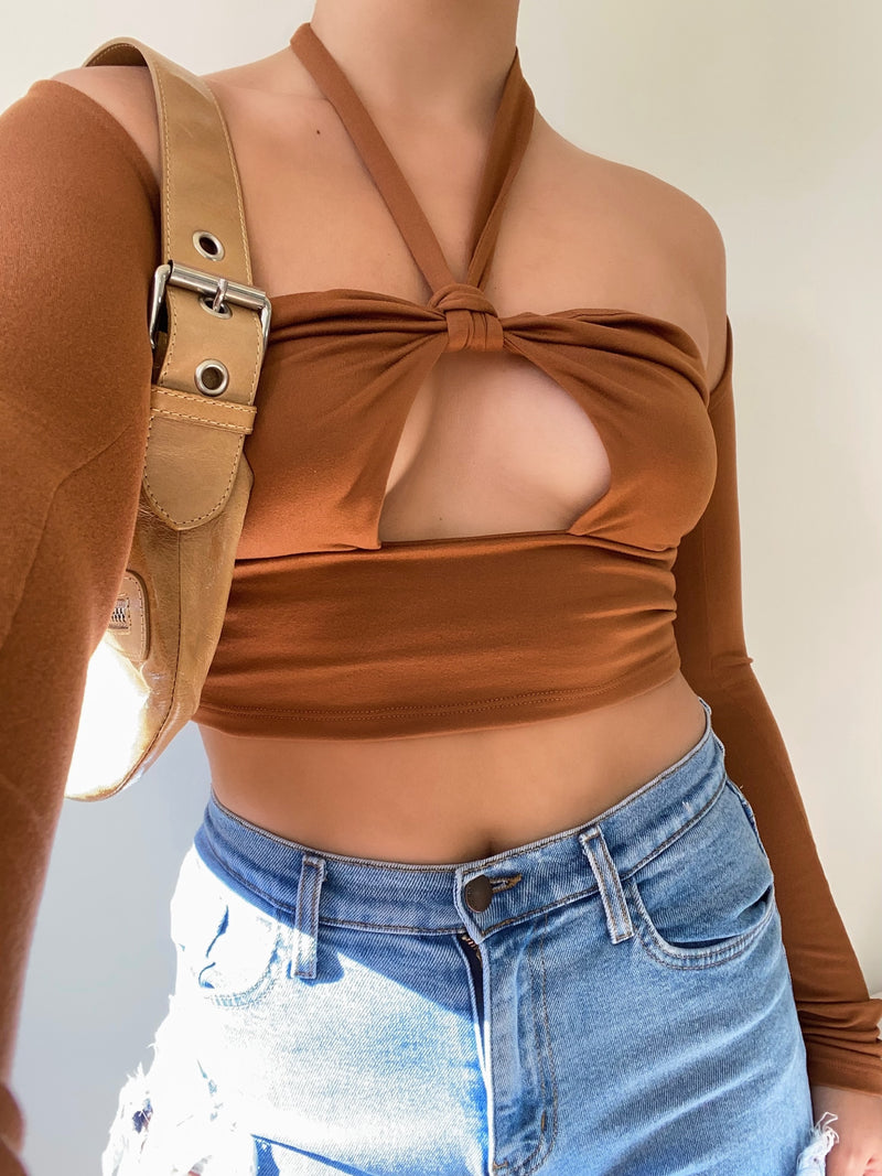 Irana top (cognac)